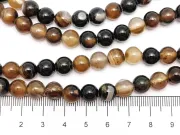 Sirag agate striped sfere 8mm maro