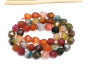 Sirag agate fatetat 8x7mm mix