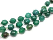 Sirag agate fatetat 8x7mm verde