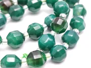 Sirag agate fatetat 8x7mm verde