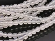 Sirag agate 4mm alb translucid