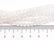 Sirag agate 4mm alb translucid
