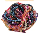 Set 10 siraguri Agate fatetat 4mm multicolor