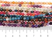 Set 10 siraguri Agate fatetat 4mm multicolor