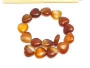 Sirag scurt agate inima 12mm