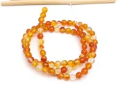 Sirag agate rosu sfere 4mm