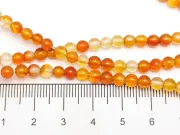Sirag agate rosu sfere 4mm
