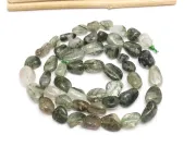 Sirag cuart verde rutilat nugget 10~5x8~5x7~3mm