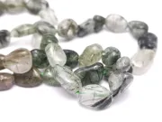 Sirag cuart verde rutilat nugget 10~5x8~5x7~3mm