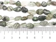 Sirag cuart verde rutilat nugget 10~5x8~5x7~3mm