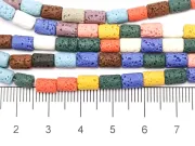 Sirag lava tub 6x4mm multicolor