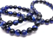 Sirag ochi de tigru 6mm albastru