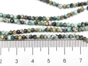 Sirag Turcoaz African rondele microfatetat 3x2mm