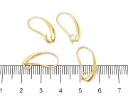 Tortite cercei din alama 19x11mm auriu