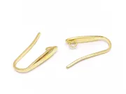 Tortite cercei otel inoxidabil 304 auriu 19x11x3mm