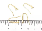 Tortite cercei otel inoxidabil 304 auriu 19x11x3mm