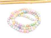 Margele cristal rotund fatetat 4mm mix opac lustered (sirag)