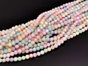 Margele cristal rotund fatetat 4mm mix opac lustered (sirag)