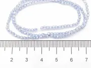 Margele cristal rotund fatetat electroplacat 2mm sapphire AB (sirag)