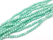 Margele cristal rotund fatetat 3~3.5mm turcoaz opac AB (sirag)
