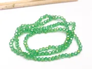 Margele cristal rotund fatetat 3~3.5mm verde AB (sirag)