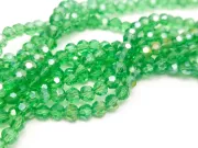 Margele cristal rotund fatetat 3~3.5mm verde AB (sirag)