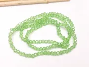 Margele cristal rotund fatetat 3~3.5mm verde deschis AB (sirag)