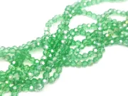 Margele cristal rotund fatetat 3~3.5mm verde AB (sirag)