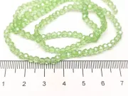 Margele cristal rotund fatetat 3~3.5mm verde deschis AB (sirag)