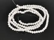 Margele cristal rotund fatetat 3~3.5mm alb opac AB (sirag)