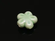 Margele de portelan floare 11.5~11x6mm verde menta