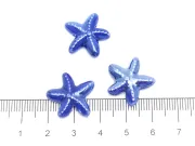 Margele de portelan stea de mare 18~17x6mm albastru royal