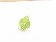 Margele de portelan testoasa 24x15x8mm verde mar