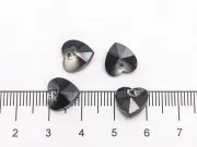 Pandantiv sticla 10mm gri grafit