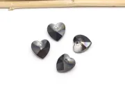 Pandantiv sticla 10mm gri grafit