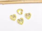 Pandantiv sticla 10mm galben