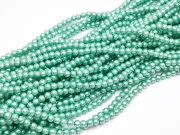 Sirag perle de sticla 4mm turcoaz