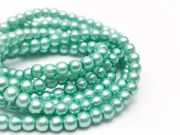 Sirag perle de sticla 4mm turcoaz