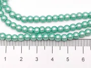 Sirag perle de sticla 4mm turcoaz