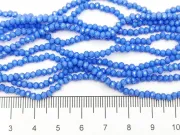 Margele cristal rondel 3x2mm albastru  opac lustered (sirag)