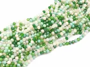 Margele cristal rondel fatetat 4x3mm mix verde (sirag)