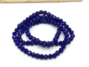 Margele cristal rondel fatetat 4x3mm blue opac (sirag)