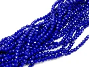 Margele cristal rondel fatetat 4x3mm blue opac (sirag)