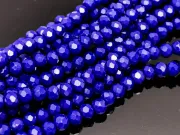 Margele cristal rondel fatetat 4x3mm blue opac (sirag)