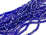 Margele cristal rondel fatetat 4x3mm blue AB (sirag)