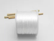Elastic plat pentru bratari grosime 0.5mm alb (60m)