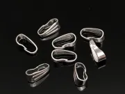 Agatatoare pandantiv otel inoxidabil 304 argintiu deschis 8.5x3.5x4mm (1buc)