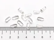 Agatatoare pandantiv otel inoxidabil 304 argintiu deschis 8.5x3.5x4mm (1buc)