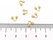 Protectie sarma otel inoxidabil 304 auriu 6.5x5mm (1buc)