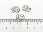 Pandantiv charm scoica din otel inoxidabil 304 - 14x12x2mm